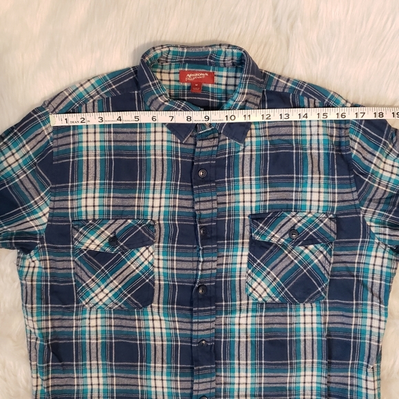 Arizona Blue Flannel / Plaid Button Down - Picture 9 of 10